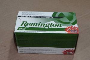 lot 193 image: 100 Remington UMC 9mm Luger 115 Gr MC Ammo