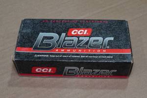 lot 194 image: 50 CCI Blazer 9mm Luger 115 Gr FMJ Ammo