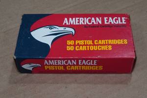 lot 200 image: 50 Federal American Eagle 9mm Makarov 95 Gr FMJ Ammo