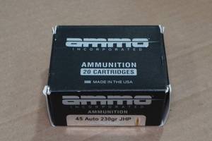 lot 201 image: 20 Ammo Inc .45 Auto 230 Gr JHP Ammo