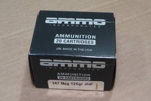 lot 202 image: 20 Ammo Inc .357 Mag 125 Gr JHP Ammo
