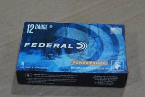 lot 237 image: 5 Federal Power-Shok 12 Gauge 2-34 Rifled HP Slugs