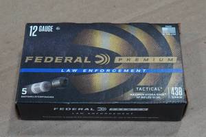 lot 238 image: 5 Federal Premium LE 12 Gauge 2-34 Tactical HP Rifled Slugs
