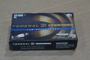 lot 239 image: 5 Federal Premium LE 12 Gauge 2-34 Tactical HP Rifled Slugs