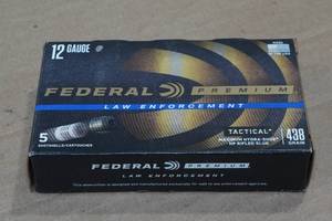 lot 241 image: 5 Federal Premium LE 12 Gauge 2-34 Tactical HP Rifled Slugs