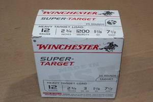 lot 257 image: 25 Winchester Super Target 12 Gauge 2-34 7-12 Shot Shotshells