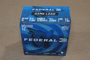 lot 259 image: 25 Federal Game Load 12 Gauge 2-34 7-12 Shot Shotshells