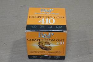 lot 269 image: 25 B&P Competition One .410 Bore 2-12 8 Shot Shotshells