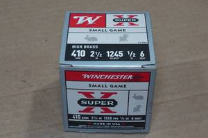 lot 270 image: 25 Winchester Super-X .410 Bore 2-12 6 Shot Shotshells