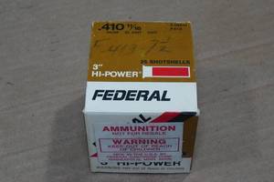 lot 272 image: 25 Federal Hi-Power .410 Bore 3 7-12 Shot Shotshells