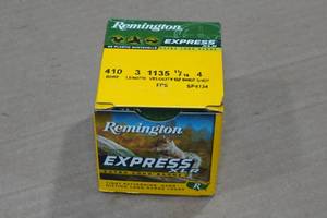 lot 274 image: 25 Remington Express .410 Bore 3 4 Shot Shotshells