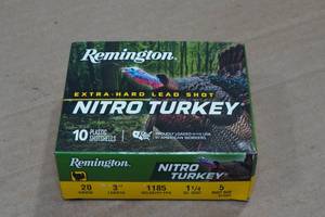 lot 276 image: 10 Remington Nitro Turkey 20 Gauge 3 5 Shot Shotshells