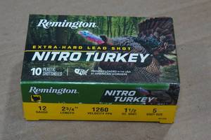 lot 278 image: 10 Remington Nitro Turkey 12 Gauge 2-34 5 Shot Shotshells