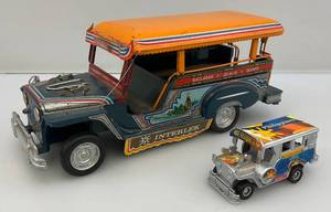 lot 38 image: Vintage Miniature Die-Cast Philipine Jeepneys