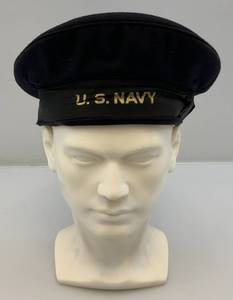 lot 48 image: WWI,WWII US Navy Cap