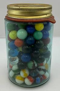lot 133 image: Misc. Vintage Marbles Some Glow Under UV Light