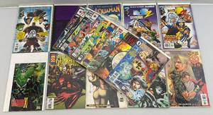 lot 143 image: Misc. Comics Including Aquaman & More (Bagged & Carded)