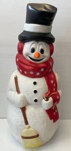 lot 2 image: Vintage 41 Snowman Blow Mold