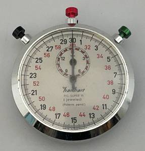 lot 201 image: Han Hart Pic Super 10 1 Jeweled Stop Watch