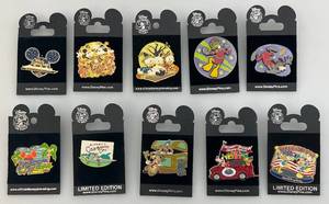 lot 219 image: Misc. Disney Collector Pins On Cards
