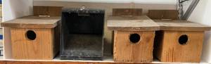 lot 243 image: Squirrel Houses & Indoor Gun Target Trap
