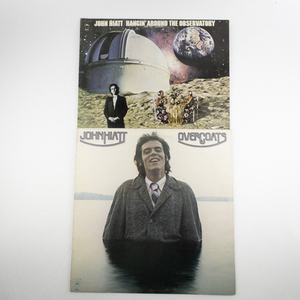 lot 181 image: 2 ALBUMS&nbspJOHN HIATT Overcoats (1975) & Hangin Around the Observatory (1974) Record Vinyl Albums