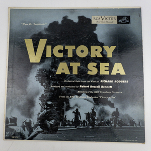 lot 204 image: RICHARD RODGERS  ROBERT RUSSELL BENNETT  NBC SYMPHONY ORCHESTRA Victory at Sea (1953) New Orthoponic Record Vinyl Album