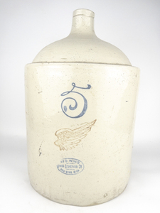 lot 2 image: RED WING Antique 5 Gallon Small Wing Shoulder Jug