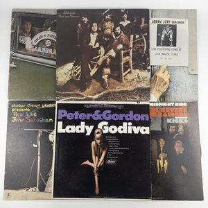 lot 225 image: Group of 6 Vinyl Records -Shawn Phillips, Peter & Gordon, John Sebastian, Paul Revere & The Raiders, Jerry Jeff Walker, Dillards-