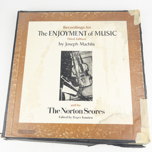 lot 229 image: Recordings for The Enjoyment of Music 3rd Ed. by Joseph Machlis & for The Norton Scores -9Lp -CSS 120816