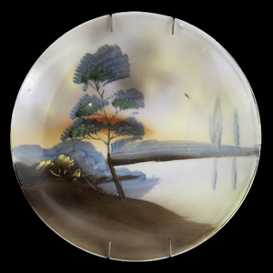 lot 78 image: Made in Japan - Hand Painted Landscape - 6.5 Decorative&nbspPlate 