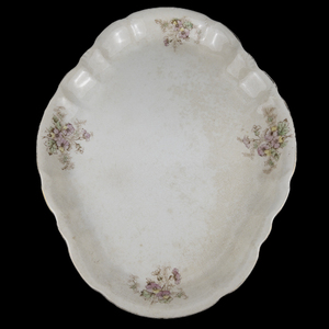 lot 72 image: Large 18 Floral Porcelain Serving Platter