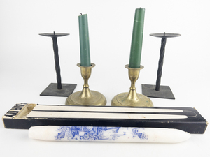 lot 120 image: Group of Candle Stands & Candles