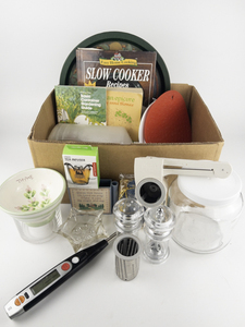 lot 125 image: Group of Kitchen Tools, Essentials, Williams-Sonoma Bowl, Pampered Chef & More