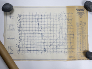 lot 264 image: VINTAGE - General Highway Map - Marshall County, MN 1969