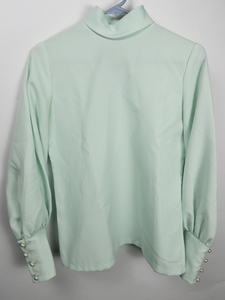 lot 337 image: VINTAGE Blouse - DENISE L with Faux Pearl Buttons on Sleeve