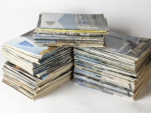 lot 360 image: Massive Stack (60-90) of VINTAGE PILOT  Magazines - Circa 1960s - Art, Scrapbooking, Retro Vintage Ads