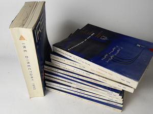 lot 361 image: Stack of a dozen VINTAGE PROCEEDINGS OF THE IRE & ELECTRONICS Technical Journals - 1957-1958 - Art, Scrapbooking, Retro Vintage Ads