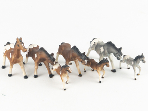 lot 147A image: Group of Seven miniature Porcelain() Horses and Foals