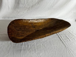 Vintage Hand Carved Wood Bowl