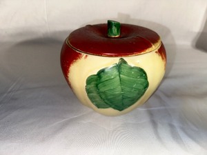 Vintage Hill Pottery Blushing Apple Cookie Jar