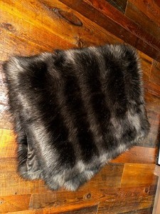 RH Ultra Faux Fur Oversized Bed Throw Measuring 48 x 62