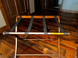 Solid Wood Luggage Rack Stand