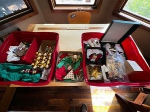 Variety of Holiday Ornaments as seen in photo