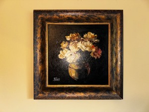 Original Signed Eleanor Blair Painting Measuring 18.25 x 18.25