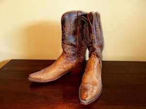 Mens Lucchese 1883 Leather Cowboy Boots Size 11D
