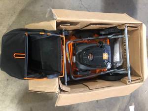 YARDMAX 21 in. 170cc 3-in-1 Gas Walk Behind Push Lawn Mower with High Rear Wheels   Customer Returns See Pictures