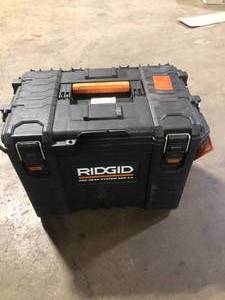 RIDGID Pro Gear System Gen 2.0 Durable XL 22 in. Stackable Tool Box For Storage And Transporting  Customer Returns See Pictures