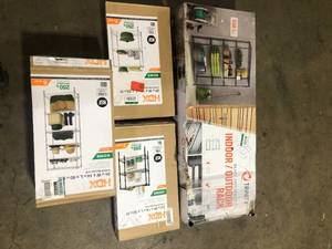 Lot of Assorted Shelving Various Models and Conditions  Customer Returns See Pictures