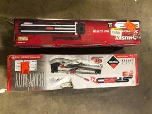 Lot of Assorted Tile Cutters   Various Models and Conditions Customer Returns See Pictures